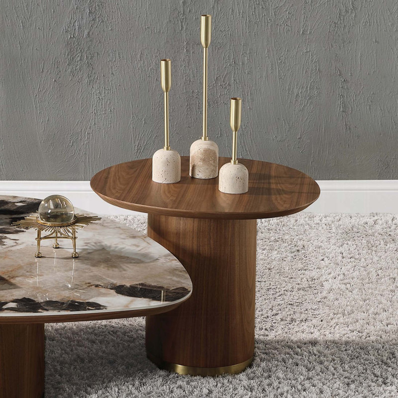 End Table, Walnut Finish