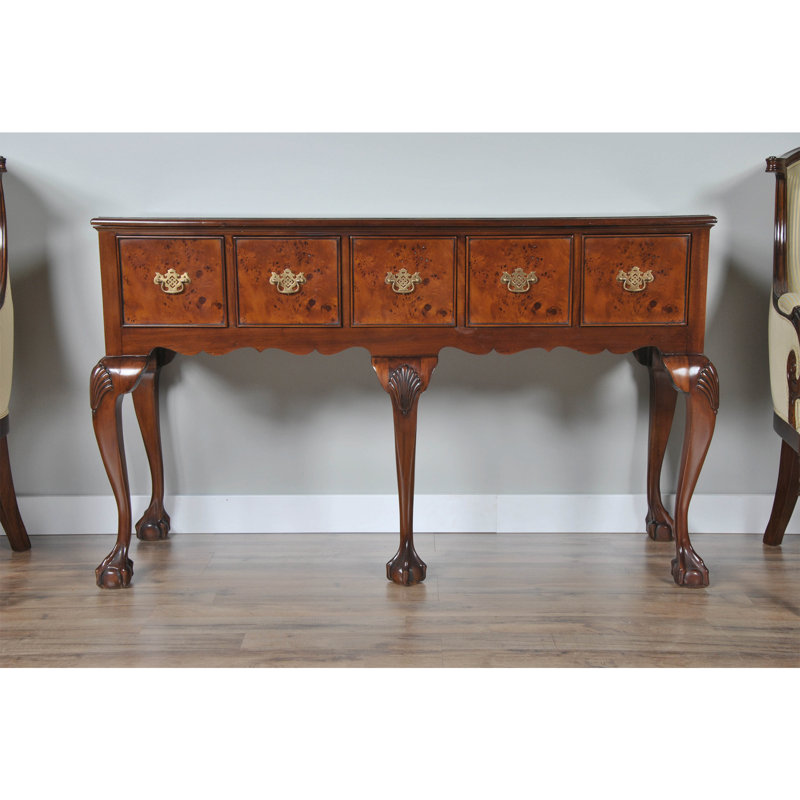 Table de buffet en bois d’acajou de 5 tiroirs de largeur 59" Painesville