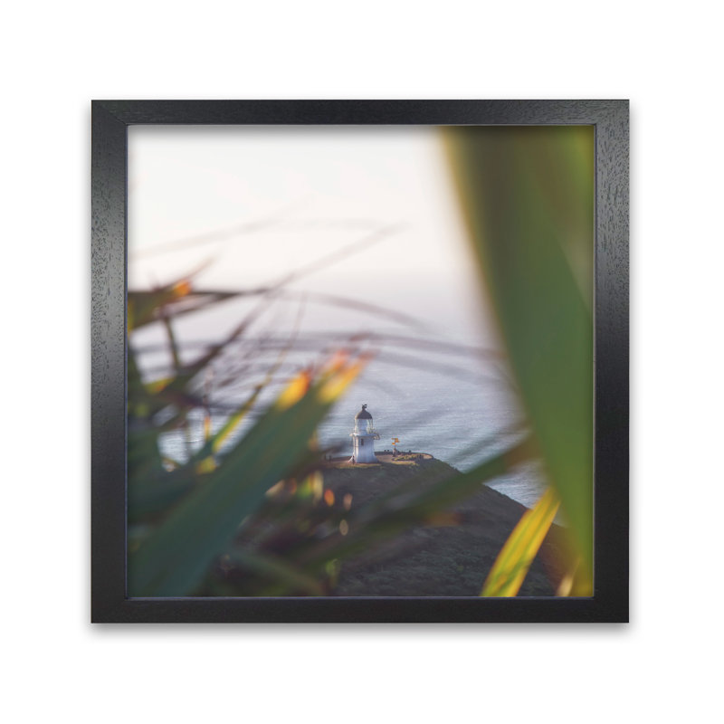 Cape Reinga 1 by Nur Mut - Single Picture Frame Print, 40 cm H x 40 cm W, Black