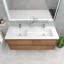 Ensemble de meuble-lavabo double mural 59,5 "Azden-690725650