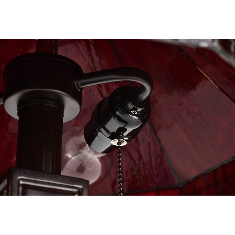 Lampe de table 21 po Jace, Rouge