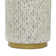 Mother of Pearl Shell Side End Accent Table with Gold Base