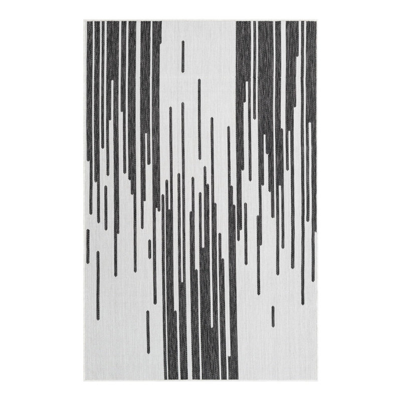 Geometric Indoor / Outdoor Rug, Rectangle 5'3" x 8'