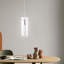 Luminaire suspendu DEL en verre infusé de gouttelettes Hughesville