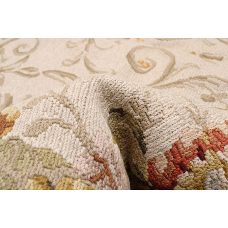 Tapis unique en laine noué à la main nouvel âge de 5 pi 6 po x 8 pi 5 po Alethia