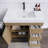 Lorre 36 " W Freestanding Standard Free Standing Single Double Single Vanity Bathroom Vanity With Acrylic Top-1221397665