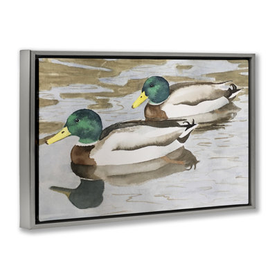 Cadre flottant Mallard Ducks, design Stephanie Fielden