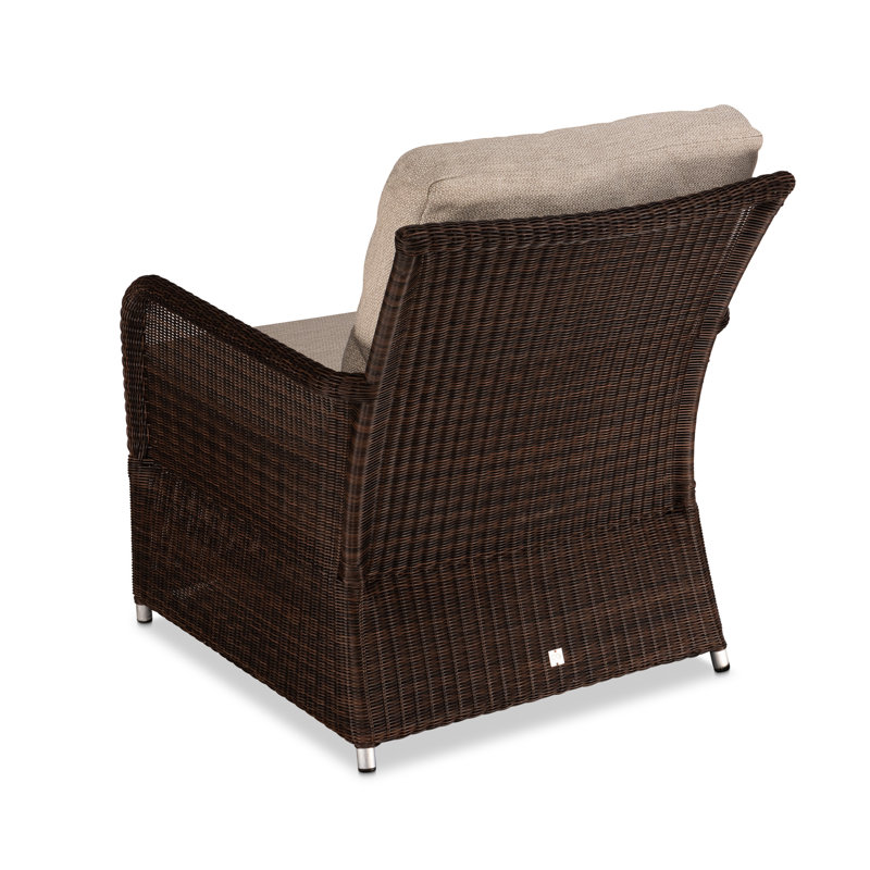 Stafani Outdoor Lounge Chair, Brown