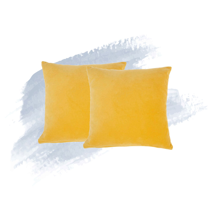 Haitley Throw Pillow Cover, Yellow
