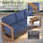 Drazen 5 - Person Patio Furniture Set With Fire Pit Table, All-Weather Wicker Outdoor Conversation Set With Chair And Thick Cushions-690627041-690627042