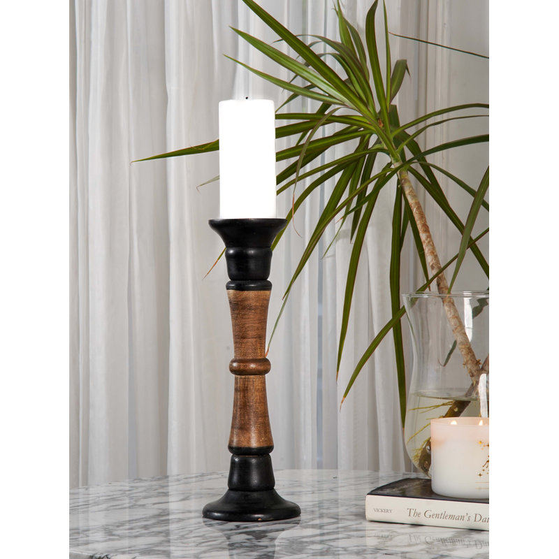 Wood Pillar, Dark Polish_2, 1, 15"
