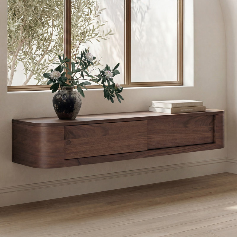 48'' W Console Table, Brown