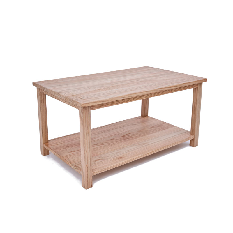 Janda Frame Coffee Table with Storage, Light Brown