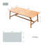 Table de salle à manger d'extérieur rectangulaire extensible en bois d'acacia