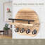 Manufactured Wood Wall Organizer with Key Hooks-1265876484