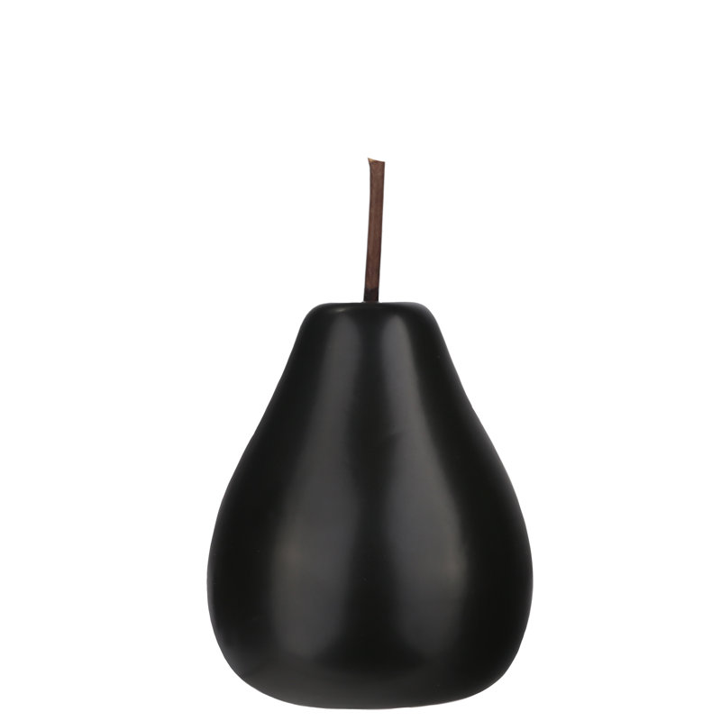 Figurine poirier en céramique Princeville, Noir