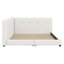 Lit plateforme tapissier avec ports USB-494785485