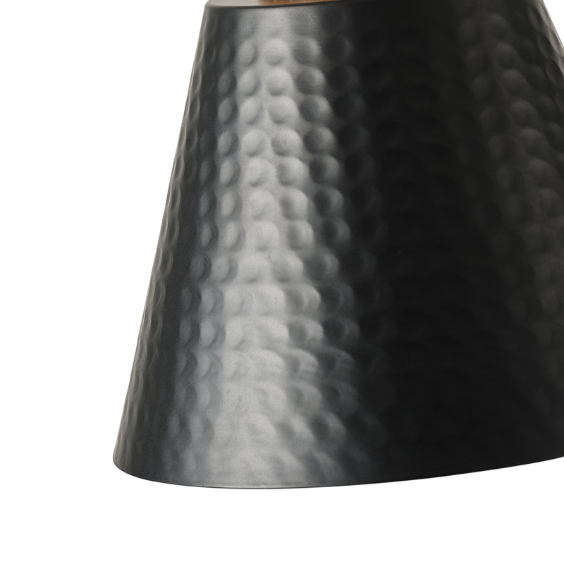 Luminaire suspendu conique 1 lumière erroll, Noir
