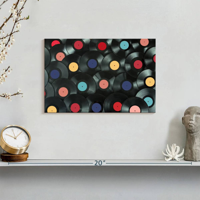 Abarca Vinyl Records Collection, 8" H x 12" W