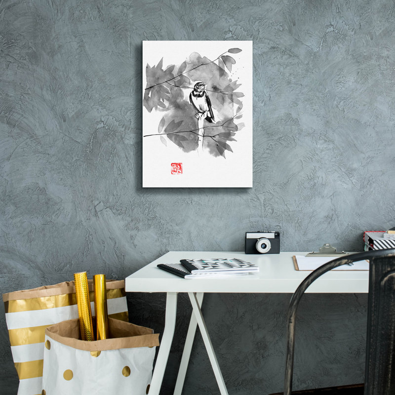 'Bird 02' by Pechane, Canvas Wall Art, 16" H x 12" W x 0.75" D
