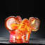 Crystal Elephant Figurine, "Fragrance Of Pleasant Words For My Ears"
