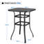 Square Metal Outdoor , 80cm cm W 80cm cm D