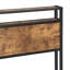 Metal Platform Bed Frame Full Size, Under-Bed Storage, Black-Toned Metal Construction with Wooden Headboard and Footboard, No Box Spring Required