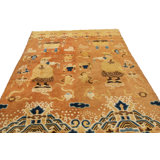 One-of-a-Kind Rectangle 4'3" X 7' Hand Knotted Area Rug