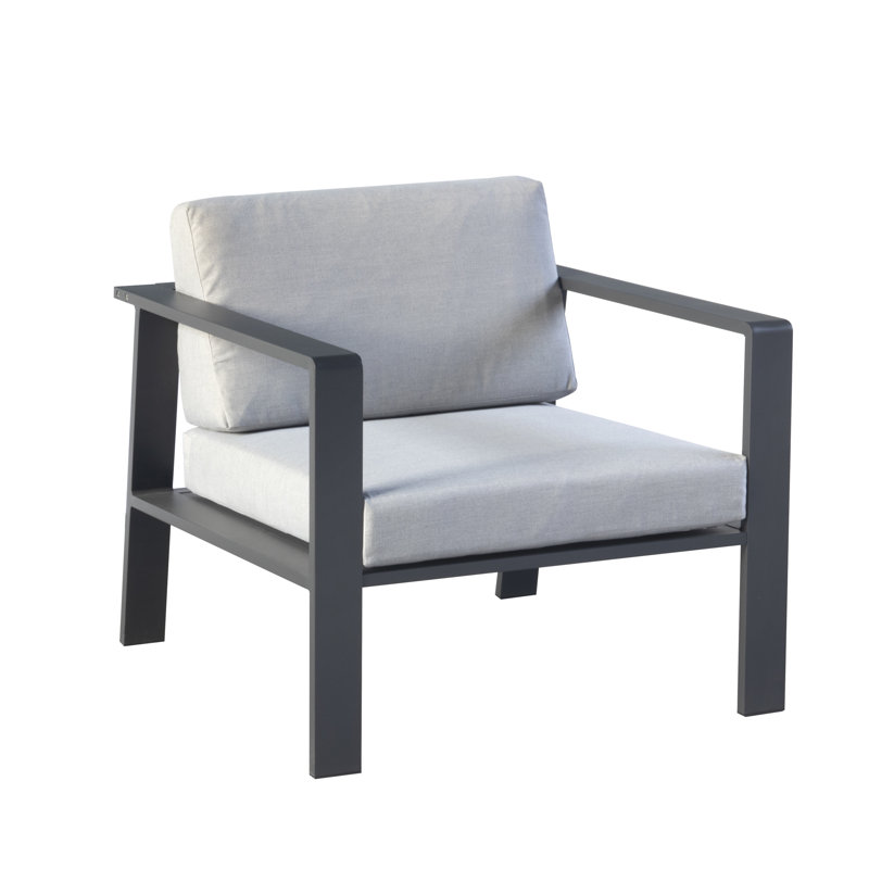 Chaise de patio avec coussins Nofi