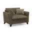 Fauteuil rembourré 46,5 po en velours côtelé-1761710501