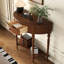 Console en bois massif en demi-cercle-106443420