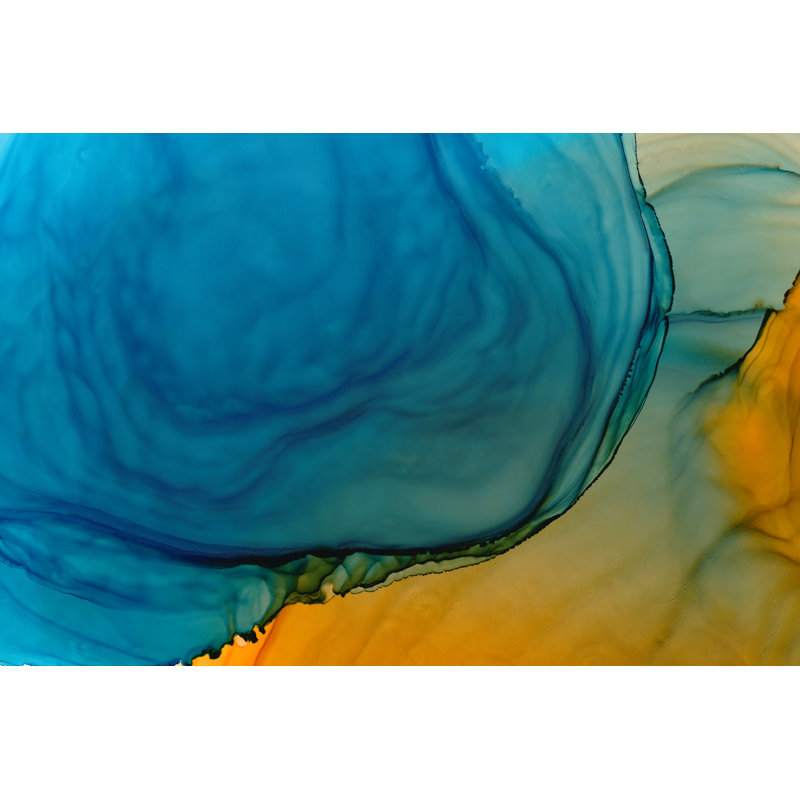 Alcohol Ink Wallpaper - Wrapped Canvas Print, 30cm H x 46cm W x 3.8cm D