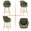 Tabouret de comptoir pivotant avec accoudoirs Ashwell-1929849992