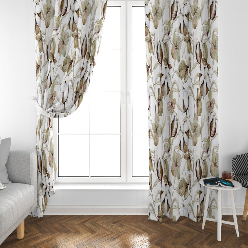 Ahriah Room Darkening Curtain Pair, 20" W x 52" L