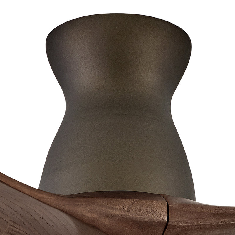 Swell 60" Indoor/Outdoor Flush Mount Smart Ceiling Fan with HIRO Remote, Metallic Matte Bronze