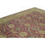 Tapis unique noué à la main 9 pi 2 po x 12 pi 2 po péruvien / rose foncé / vert