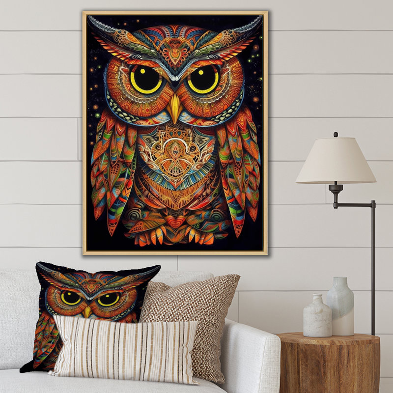 Sagesse brune et jaune sur toile, H 40 po x l 30 po x P 1,5 po, Cadre naturel flottant