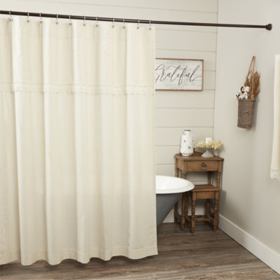 Bernadene Cotton Blend Shower Curtain