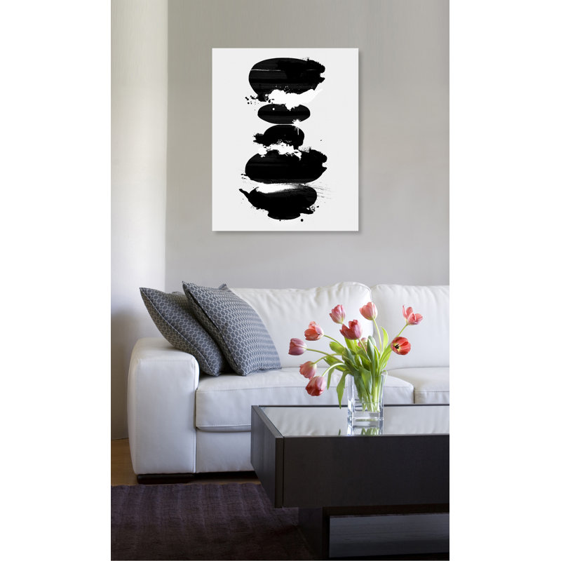 « perfect balance noir », impression sur toile, H 45 po x l 36 po x P 1,5 po