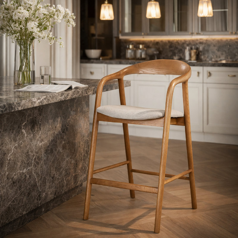 Tabouret Rayven, Tabouret de comptoir (assise à une hauteur de 26 