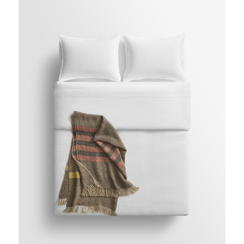 Lovely Hand Woven Throw Blanket, Brown