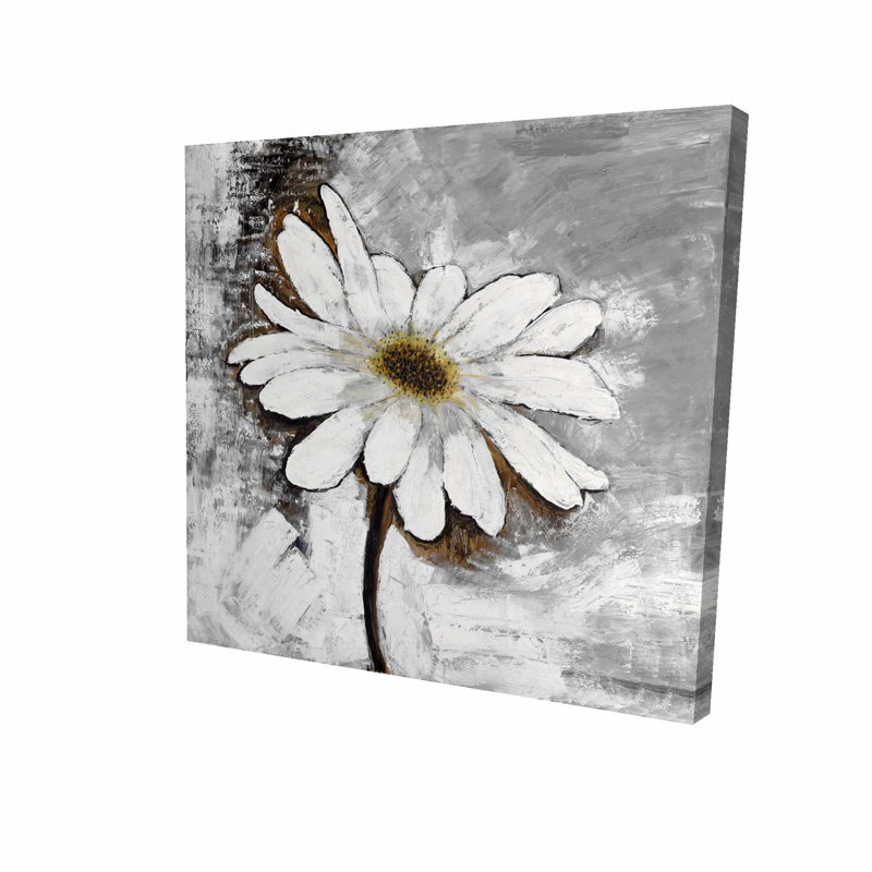Fleur de marguerite - impression sur toile tendue, H 36 po x l 36 po x P 1,5 po