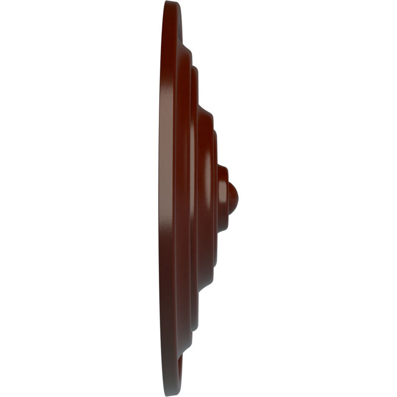 Médaillon de plafond traditionnel Endurathane, DO 14 3/4 po x P 1 3/4 po (convient aux auvents jusqu'à 4 po), finition or pâle peinte à la main
