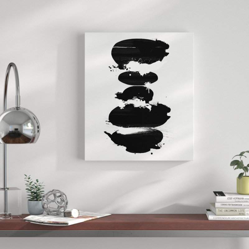 « perfect balance noir », impression sur toile, H 45 po x l 36 po x P 1,5 po