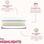 Ultra 13 po Matelas en mousse viscoélastique imprégnée de gel pour grand lit, housse de lit double moelleuse, structure de soutien en polyuréthane double couche de 9 pouces, 3 dissipations de chaleur, 1 mouvement en moins, gris et blanc, conception moderne, taille,