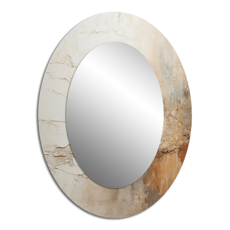 Miroir mural beige et brun Fusion - Beige et brun, 40 po x 30 po
