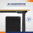 78" L-shaped 3-Motor Electric Adjustable Height Workbench with Solid Wood Top