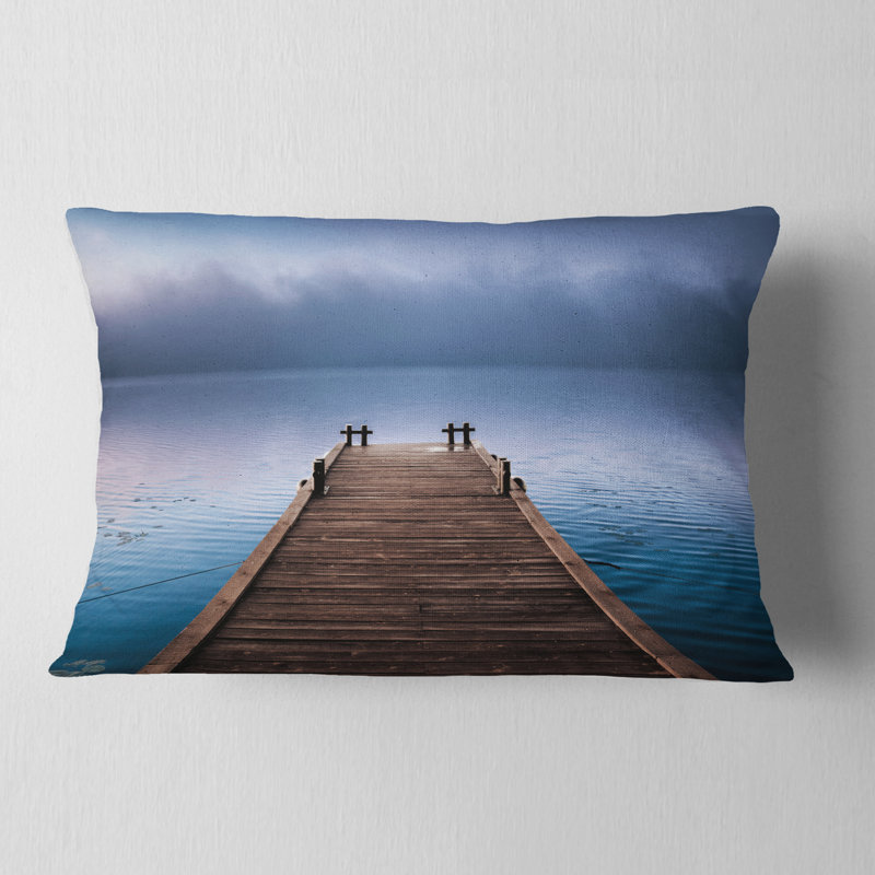 Coussin lombaire en bois seascape