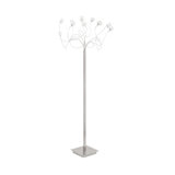 Alyce 61'' Satin Silver Novelty Floor Lamp with Outlet