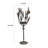 Mia Candle Holder, 18 Inch Black Branches With Pinecone Accents